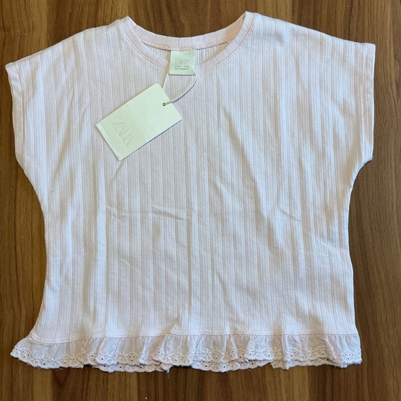NWT Zara 5Y Swiss Embroidered Light Pink Set - Picture 2 of 6